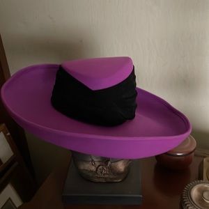 Beautiful purple dress hat